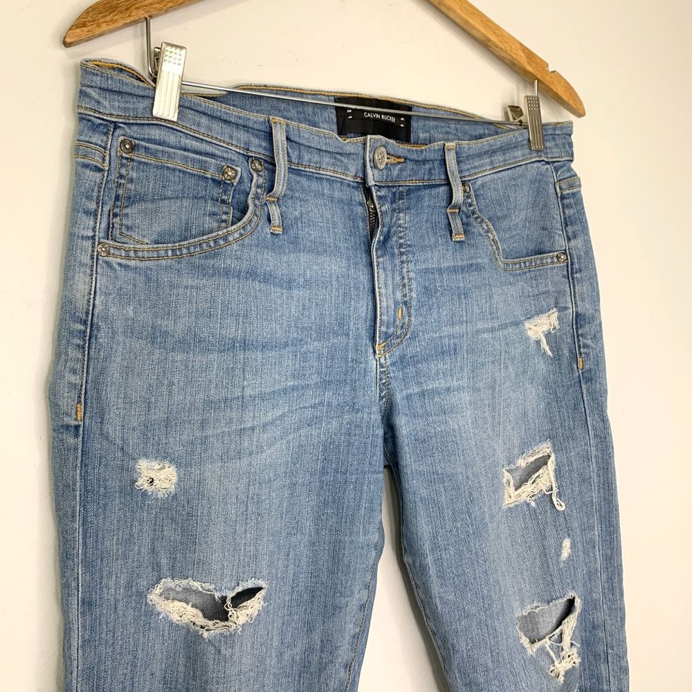 CALVIN RUCKER x Revolve Back In Love Again Jean In Beach‎ Bleach Sz 30 - Picture 3 of 10